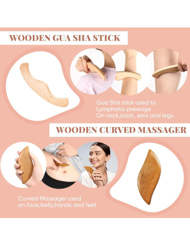 Set 4 en 1 Cepillos Secos Veganos Lineshading para Drenaje Linfático