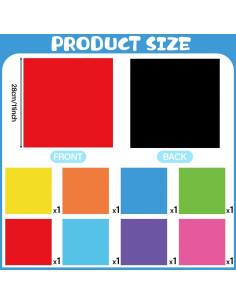 8 Tableros Magnéticos de Borrado en Seco Naozinebi 25 cm Coloridos 2