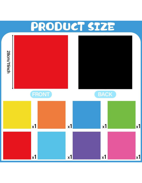 8 Tableros Magnéticos de Borrado en Seco Naozinebi 25 cm Coloridos