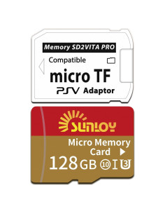 Adaptador SD2Vita 6.0 Sunloy + Micro SD 128GB para PS Vita