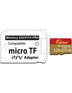 Adaptador SD2Vita 6.0 Sunloy + Micro SD 128GB para PS Vita 2