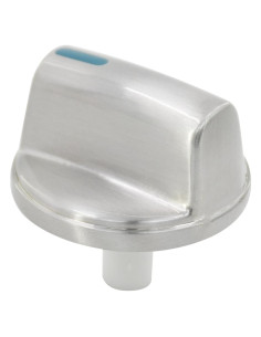Perilla de Control de Quemador ZNTVW 00654043 Metal Plateado