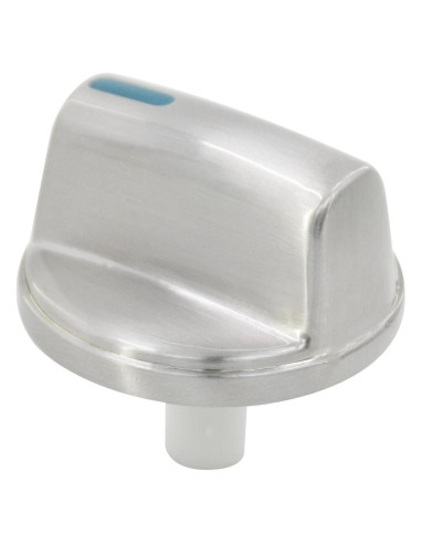 Perilla de Control de Quemador ZNTVW 00654043 Metal Plateado