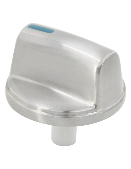 Perilla de Control de Quemador ZNTVW 00654043 Metal Plateado