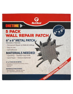 Parche de Reparación de Pared Red Devil 1212 - Paquete de 5