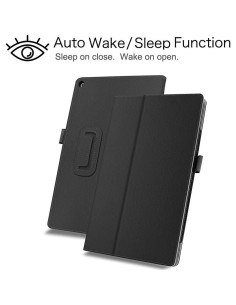 Funda para Tableta Amazon Fire HD 10 2023 - Cuero PU Negro 2