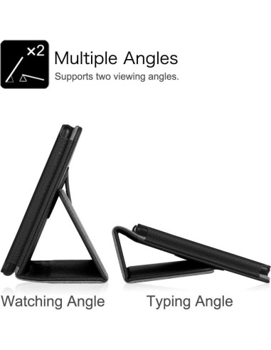 Funda para Tableta Amazon Fire HD 10 2023 - Cuero PU Negro