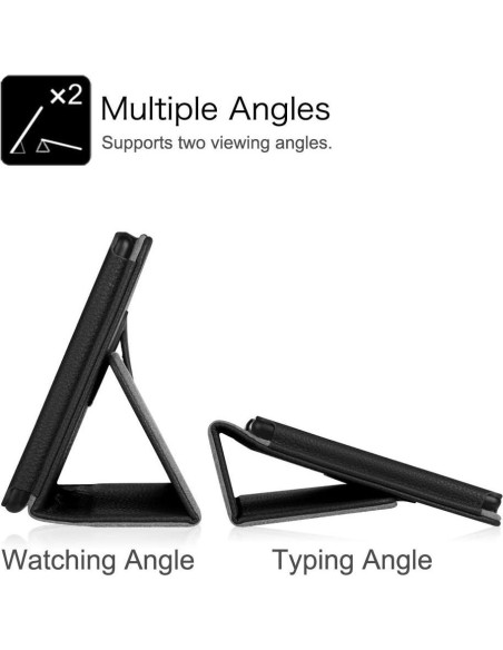 Funda para Tableta Amazon Fire HD 10 2023 - Cuero PU Negro