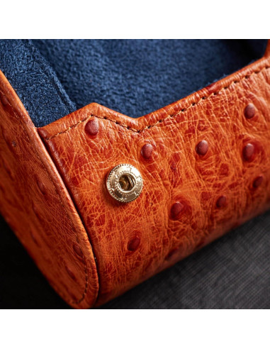 Estuche de viaje para reloj Caliber Watch cuero Napa cognac