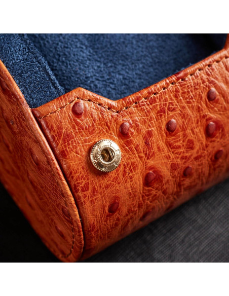 Estuche de viaje para reloj Caliber Watch cuero Napa cognac