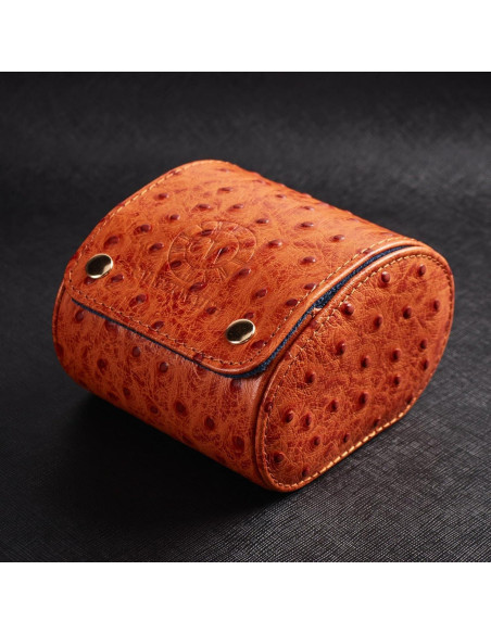 Estuche de viaje para reloj Caliber Watch cuero Napa cognac