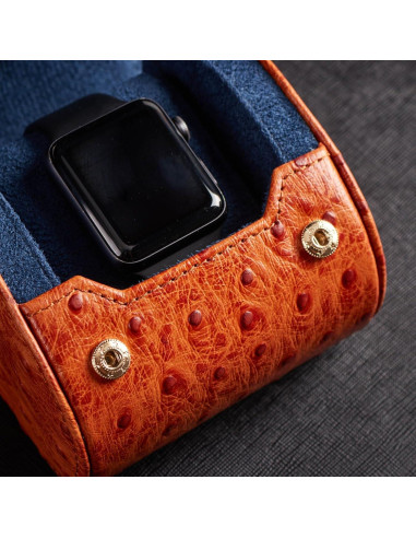 Estuche de viaje para reloj Caliber Watch cuero Napa cognac