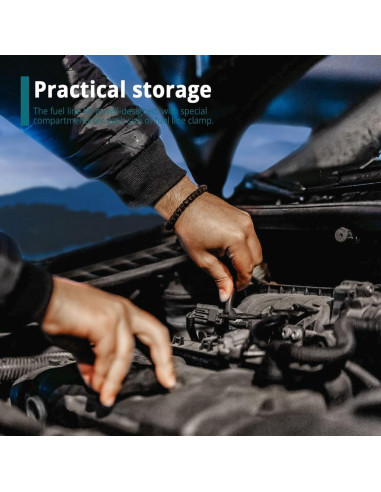 70 Clips de Línea de Combustible Tecledsn Nylon 7 Tamaños