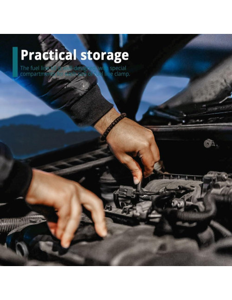 70 Clips de Línea de Combustible Tecledsn Nylon 7 Tamaños