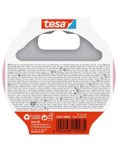 Cinta de Enmascarar Tesa para Papel Tapiz Rosa 25m x 3.8cm 2