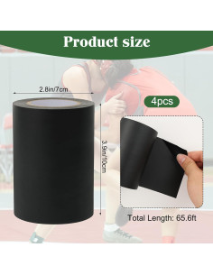 Cinta de Mat de Lucha Foxtell 4 Rollos PVC 9.9 cm x 20 m 2