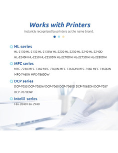 Cartucho de tóner negro alto rendimiento Ink E-Sale TN450 4PK 2