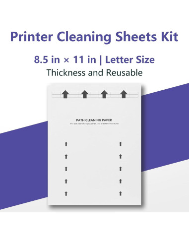 Hoja de Limpieza Dimakung para Impresoras 21.6x27.9 cm - 10 Hojas
