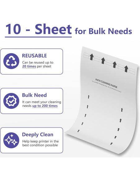 Hoja de Limpieza Dimakung para Impresoras 21.6x27.9 cm - 10 Hojas