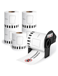 6 Rollos Etiquetas Continuas Anycolor DK-2251 62mm x 15.24m