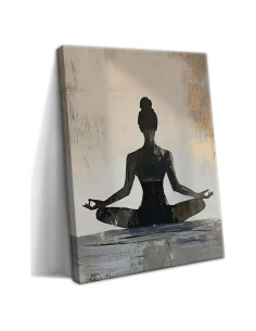 Arte de Pared en Lienzo YBYNICE Meditación Zen 40.64x60.96 cm