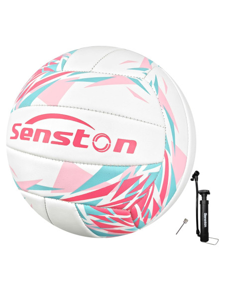 Balón de Voleibol Senston Tamaño 5 PVC Rosa para Interior/Exterior