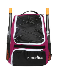 Bolsa de Bate de Béisbol Athletico - Mochila para Equipos 33x21.6cm 2