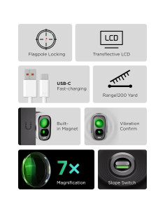 Buscador de Distancia de Golf BirdieBeam G888 1,097m 7X 2