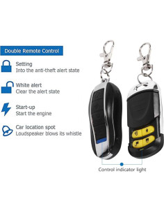 Kit de Seguridad Antirrobo para Motocicleta VGEBY 12V Control Remoto 2