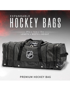 Bolsa de Duffle de Hockey Franklin Sports NHL - 99x36x38cm 2