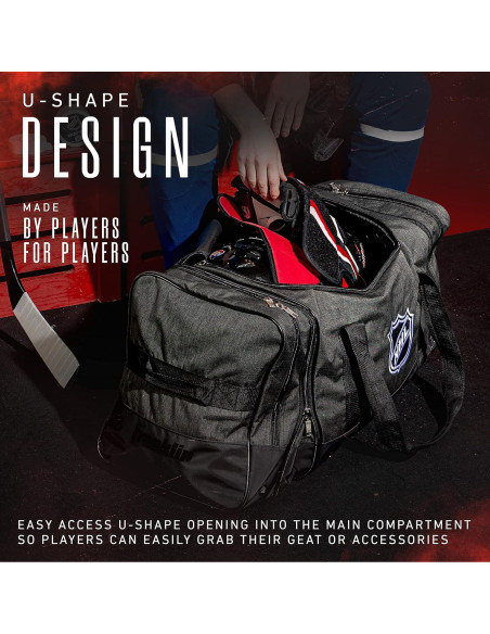 Bolsa de Duffle de Hockey Franklin Sports NHL - 99x36x38cm