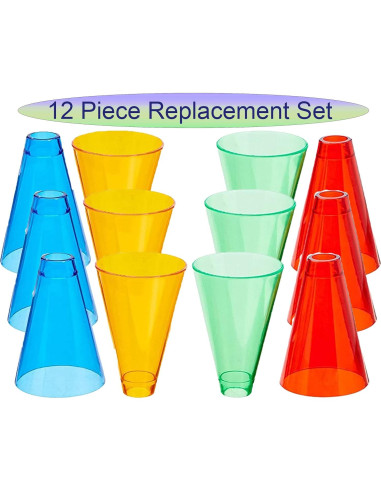 Conos Apilables de Rehabilitación Advantage, Set de 12 Multicolor