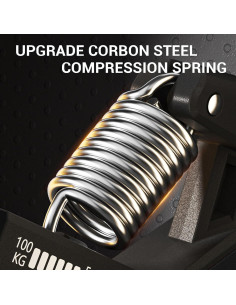 Fortalecedor de Agarre de Mano YESIMET 5-100kg Ajustable con Conteo 2