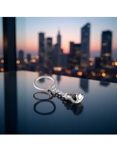 Llavero Guante de Boxeo Plateado GANPUB - Aleación de Zinc 2