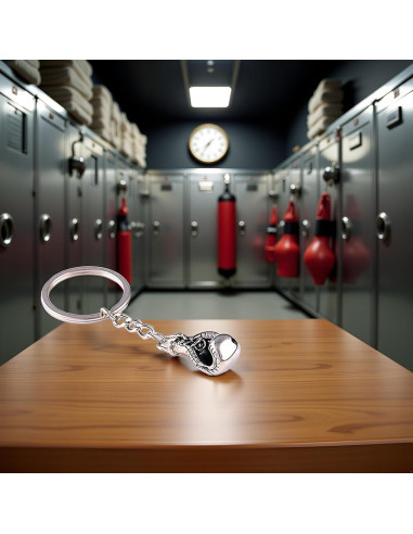 Llavero Guante de Boxeo Plateado GANPUB - Aleación de Zinc