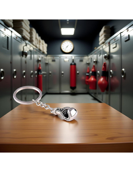 Llavero Guante de Boxeo Plateado GANPUB - Aleación de Zinc