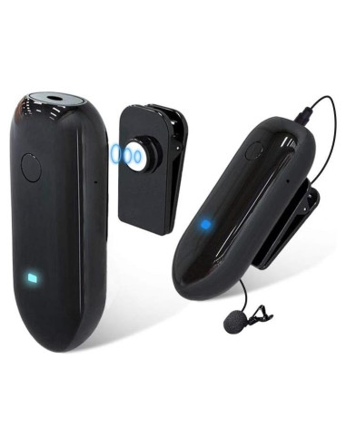 Micrófono Lavalier Inalámbrico LENSGO 318C UHF 20 Canales