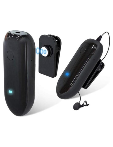 Micrófono Lavalier Inalámbrico LENSGO 318C UHF 20 Canales