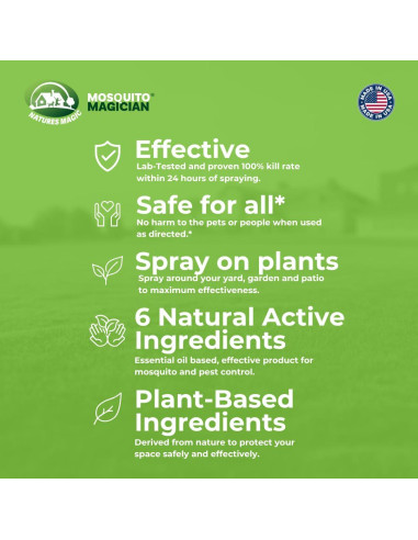 Pulverizador de Manguera Magician de Mosquitos 946 ml - Menta