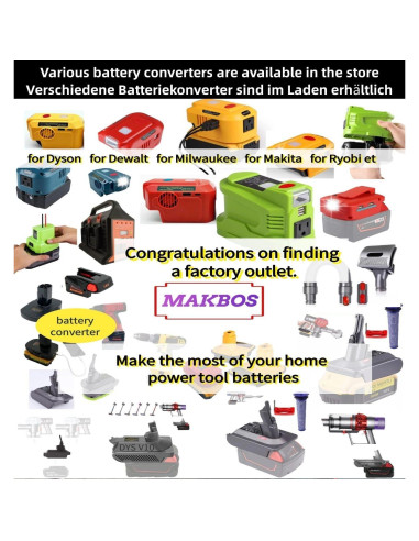 Adaptador de Batería 18V a 12V Bosch - MAKBOS