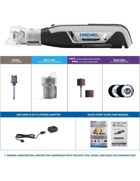 Dremel PawControl 7760-PGK Molinillo de Uñas Inalámbrico
