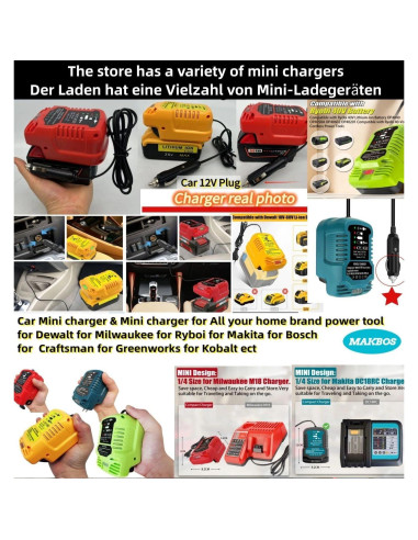 Adaptador de Batería 18V a 12V Bosch - MAKBOS