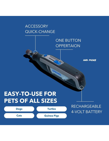 Dremel PawControl 7760-PGK Molinillo de Uñas Inalámbrico