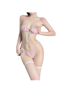 Conjunto de Lencería Sexy Kawaii SINGUYUN con Medias para Mujeres