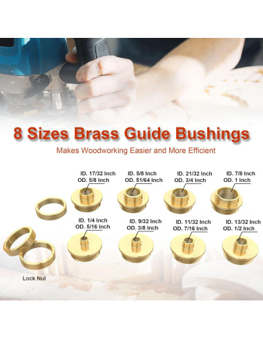 Juego de Guías de Plantilla de Router BOZXYE 11 Piezas