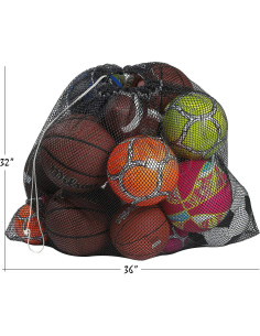 Bolsa de Equipos de Malla Handy Laundry 24" x 36" Negra 2