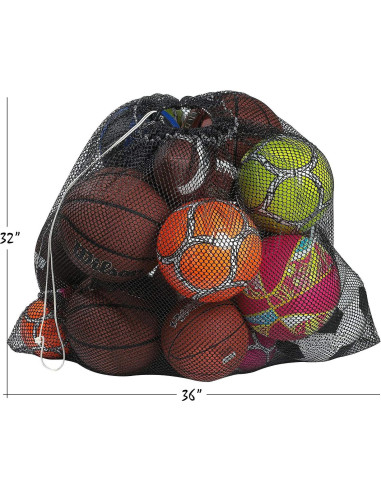 Bolsa de Equipos de Malla Handy Laundry 24" x 36" Negra