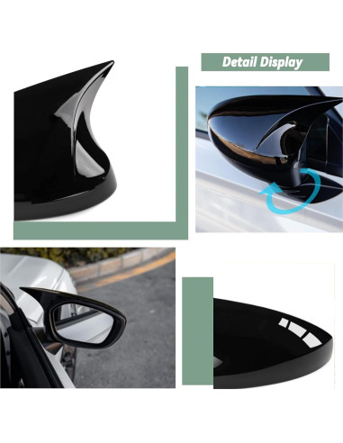 Cubierta de Espejo Lateral AULESSE para Civic 2022-2025 Negro