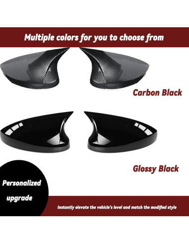 Cubierta de Espejo Lateral AULESSE para Civic 2022-2025 Negro