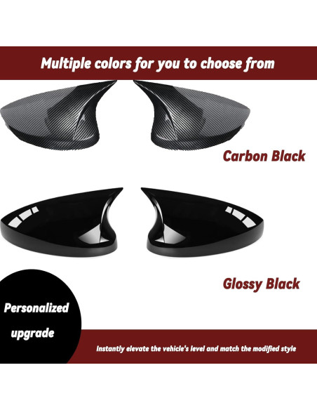 Cubierta de Espejo Lateral AULESSE para Civic 2022-2025 Negro